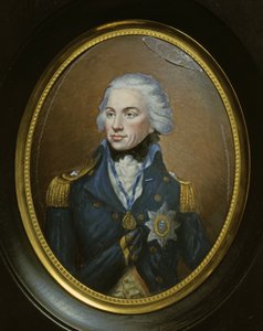 海军上将霍雷肖-内尔松勋爵（1758-1805 年）微型肖像。 作者 英国学校