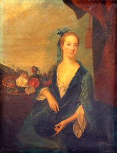 Lady In Blue，1700 作者 英国学校