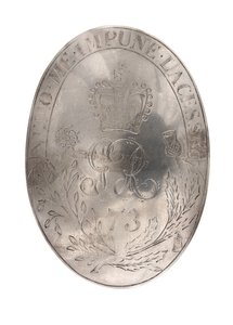 肩带板，第73（高地）步兵团，约1788年（肩带板 作者 英国学校