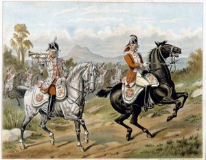 第 17 轻骑兵团（新长枪兵团），1775 年在美国 - 载于 "哈珀年轻人 "杂志 作者 英国学校