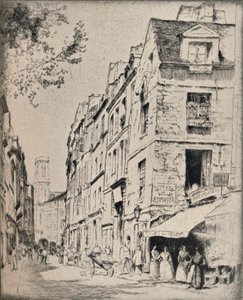Cour des Halles，圣雅克街，1915年 作者 布鲁尔·朱利叶斯·奥尔森·诺德费尔特