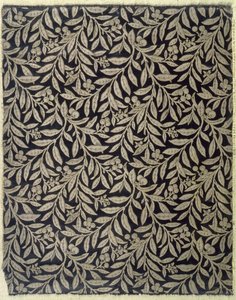水果和植物，由Warner＆Ramin制造，c.1875（编织丝绸组织）