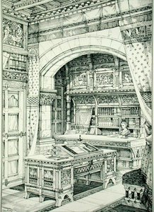 研究，摘自《古代和现代家具实例》，作者布鲁斯-塔尔伯特