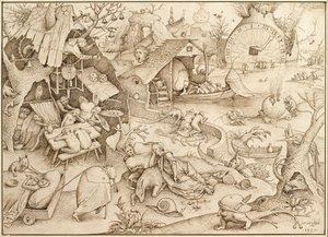 1557年《七大罪孽》系列中的Acedia Sloth