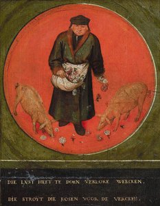 1558年，愿意花力气的人在生猪之前投下了玫瑰。