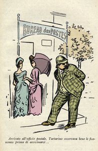 塔塔林在邮局附近研究相术 作者 布鲁尼 布鲁尼