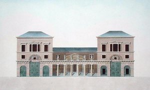 图尔奈的地毯厂，摘自皮埃尔-雅克-戈特盖布尔的《皇家最值得纪念的古迹、建筑和房屋选择》，由作者雕刻，1827年出版（水印）。 作者 布鲁诺（后）雷纳德