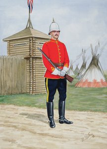 1880 年西北骑警警员