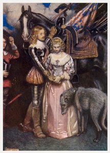 "I could not love thee, dear, so much / Loved I not honour more" (colour litho)