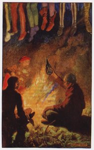 Illustration for The Cloister and The Hearth by Charles Reade (colour litho) 作者 肖姆（之后）