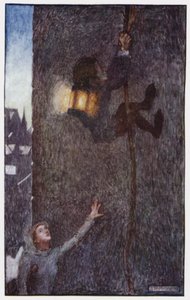 Illustration for The Cloister and The Hearth by Charles Reade (colour litho) 作者 肖姆（之后）