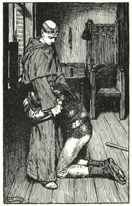 Illustration for The Cloister and The Hearth by Charles Reade (litho)