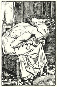 查尔斯·里德的《回廊和壁炉》插图（石版画） 作者 肖姆（之后）
