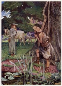 “到沃尔辛厄姆镇/路难走”（彩色石版画） 作者 肖姆（之后）