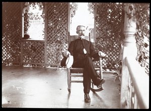 美国海军军官海军上将威廉托马斯桑普森，哈瓦那，1902年（银色明胶印刷）
