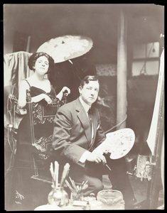 Harrison Fisher and Model，1908-9（银色明胶印刷）