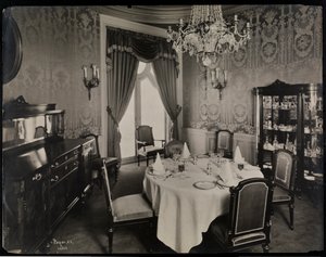 Hotel Knickerbocker酒店的私人用餐室，1906年（银色明胶印刷）