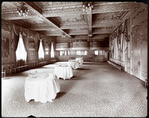 Hotel Delmonico酒店的接待室，1902年（银色明胶印刷） 作者 拜伦公司