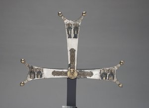 游行十字架的碎片，约1050年（银色镀金，尼尔洛） 作者 拜占庭