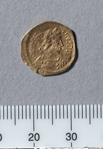 查士丁尼一世的一半特雷西，君士坦丁堡，527-565（金）。 作者 拜占庭学派