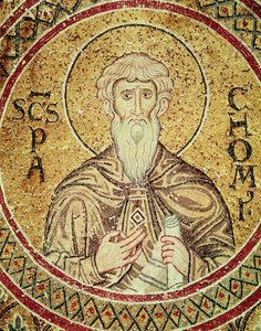 St. Pachomius（d.346）（马赛克） 作者 拜占庭学派