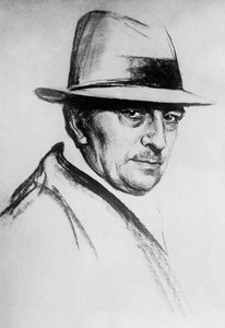 达里奥-尼科德米（1874-1934）肖像，意大利剧作家和作家 作者 JB 和 Brown J. 和 Rowbotham