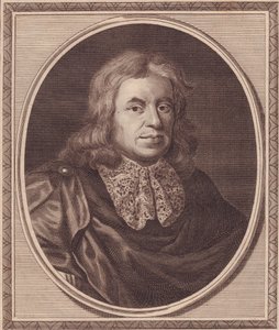 英国医生托马斯-西德纳姆（1624-1689）的肖像，由约翰-戈尔达（1729-1795）根据P-莱利的画作进行铜版雕刻 作者 JB 和 Brown J. 和 Rowbotham