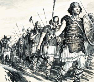 英雄还是恶棍？钢铁入侵者（水粉画纸） 作者 CL 道蒂
