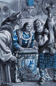 国王亨利七世（水粉画纸） 作者 CL 道蒂