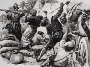 西班牙人与阿拉伯人作战 作者 CL 道蒂