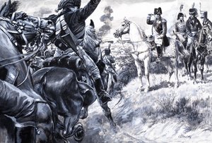 征服欧洲的科西嘉人》，选自《法国的故事》（水粉画，纸本） 作者 CL 道蒂