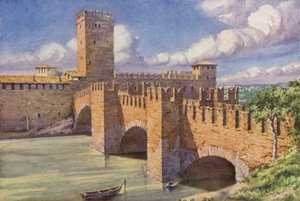 Castle Vecchio, Verona (colour litho)   1405727   zh       chinese Successfully Translated  Original: Album Of Marvelous Rocks (album (10 leaves), ink and colour on silk) Translat: Album Of Marvelous Rocks (album (10 leaves), ink and colour on silk) 145522