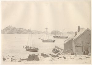 挪威拉尔维克斯峡湾（Larviksfjord）上的弗雷德里克斯维恩港（Frederiksværn harbour）。 作者 克里斯托弗·威廉·埃克斯伯格