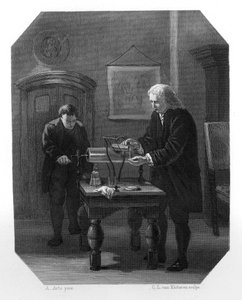 Pieter van Musschenbroek和Andreas Cunaeus，荷兰科学家，c1870年