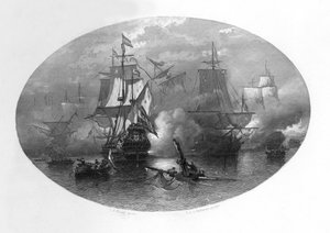 唯一海湾海战，1672年，c1870年