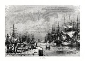 勒阿弗尔，诺曼底，法国北部，1879年