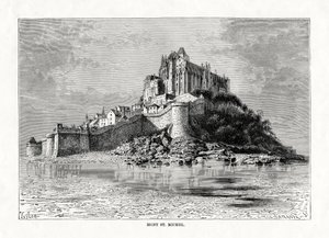 圣米歇尔山，法国诺曼底，1879年