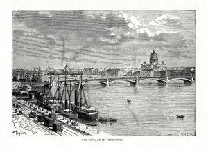 涅瓦河，圣彼得堡，1879年