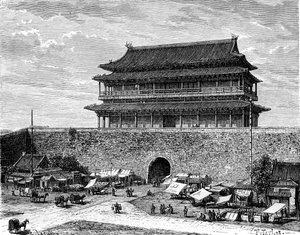 中国北京，天安门，十九世纪
