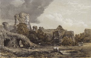 Rothesay城堡，弼岛（chromolitho）