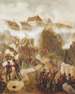 1849年5月21日匈牙利叛乱分子夺回布达城堡 作者 韦米克