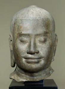 国王Jayavarman VII的负责人（r.1181-c.1220）（铜牌）