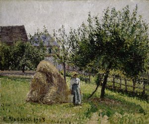 1905年，Eragny的苹果树，阳光明媚的早晨 作者 卡米尔·雅各布·毕沙罗