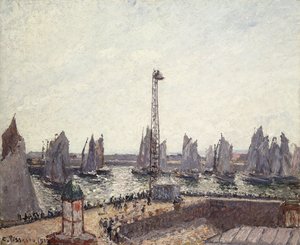 勒阿弗尔外港和起重机；勒阿弗尔（Foreport）和昂斯·皮洛特（Anse des Pilotes），1903 作者 卡米尔·雅各布·毕沙罗