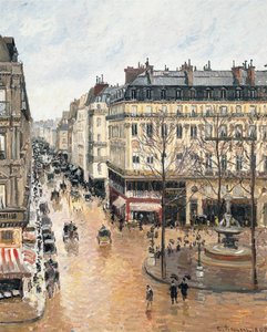 下午，Saint-Honoré街。雨的影响，1897年
