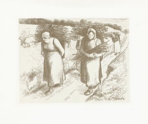 扛柴草的妇女
Porteuses de faggots 作者 卡米尔·雅各布·毕沙罗