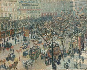 Boulevard des Italiens，早晨，阳光，1897年。 作者 卡米尔·毕沙罗