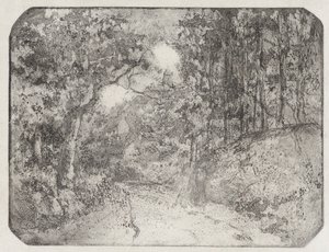 蓬图瓦兹的林间小路，1879年。 作者 卡米尔·毕沙罗