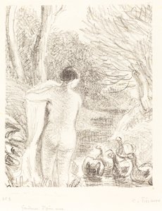 裸体鹅女，约1897年。 作者 卡米尔·毕沙罗
