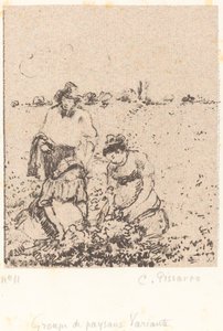 农民团体，约1899年。 作者 卡米尔·毕沙罗